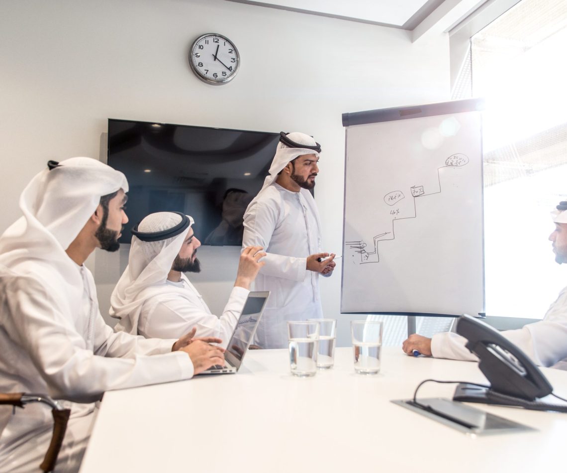 Arabic business team in the office