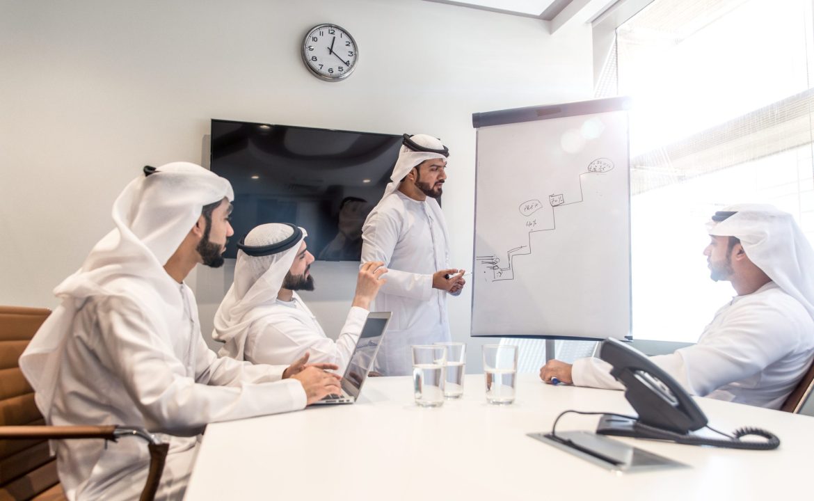 Arabic business team in the office