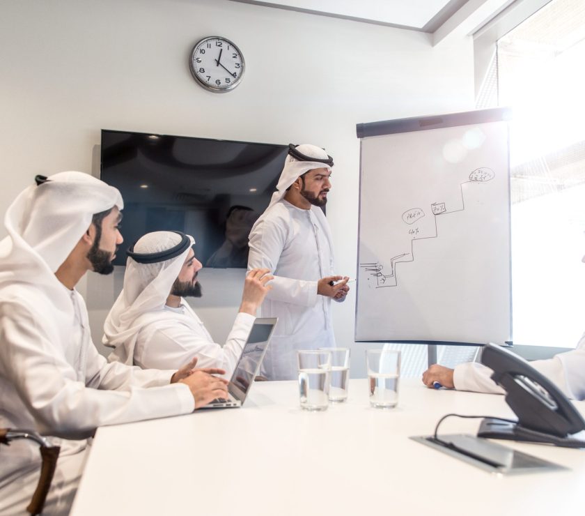 Arabic business team in the office