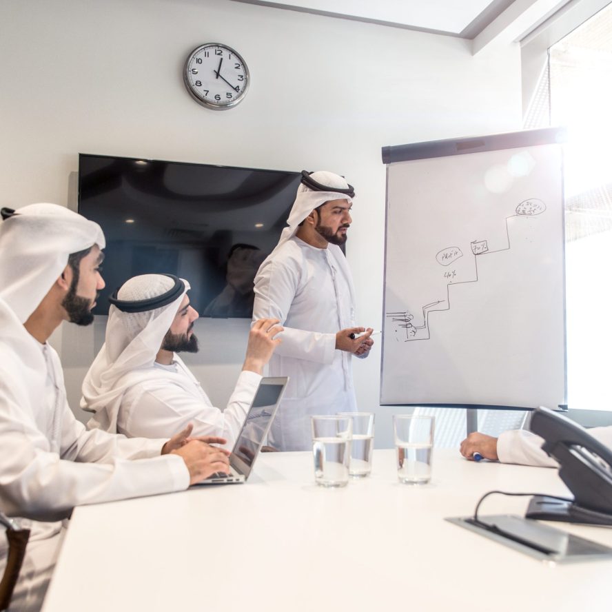 Arabic business team in the office
